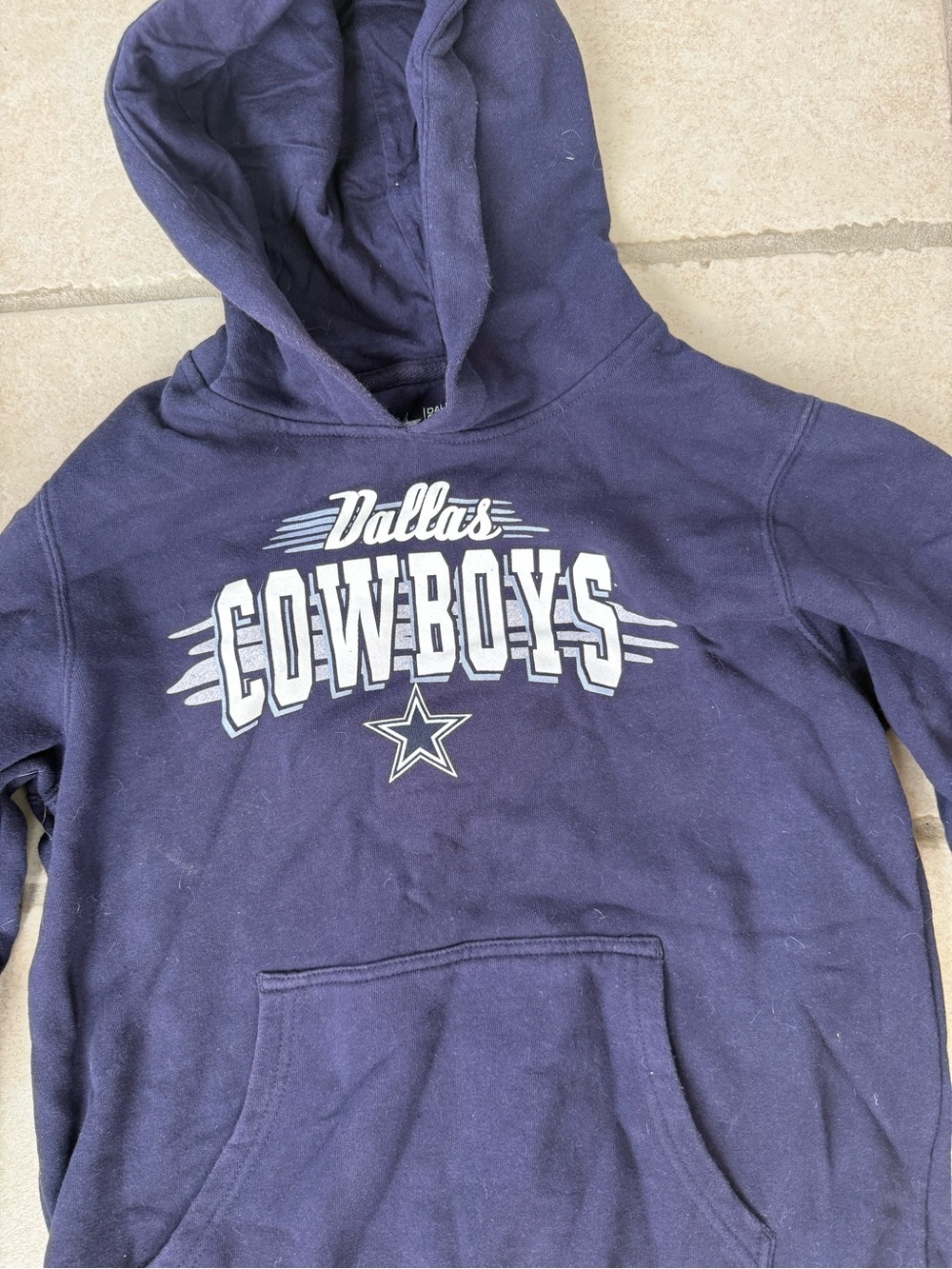 Dallas Cowboys Kids Boys Navy Hooded Sweatshirt Hoodie